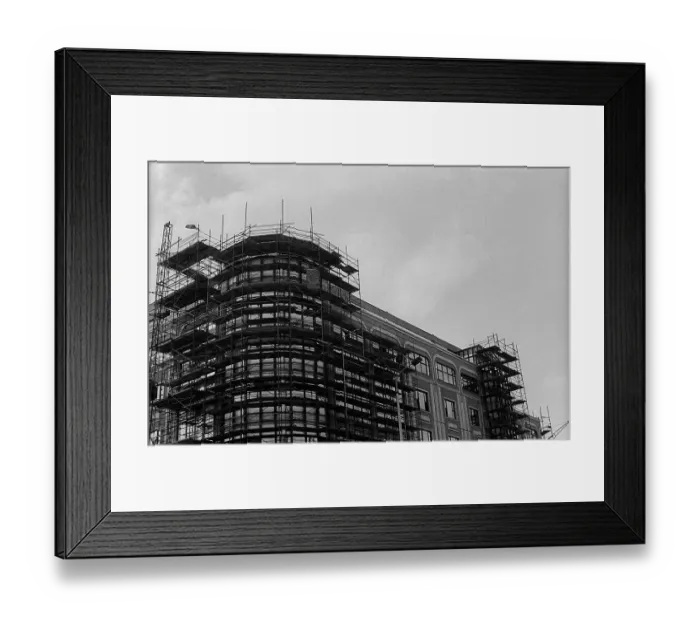 Framed Print : GDR, Berlin, 20.03.1990 (GDR), Casino in Leipziger Strasse