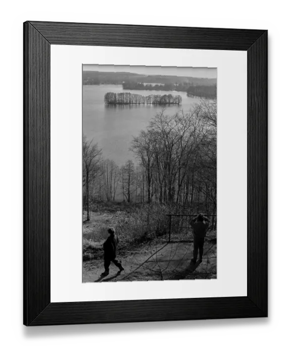 Framed Print : GDR, Feldberg, 17.02.1990, Feldberger Seenlandschaft (near Feldberg)