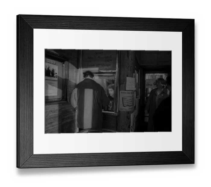 Framed Print : GDR, Berlin, 23.04.1990, Kino International