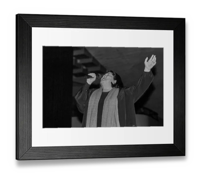 Framed Print : GDR, Berlin, 12.02.1990, Political Festival in the Werner-Seelenbinder-Halle