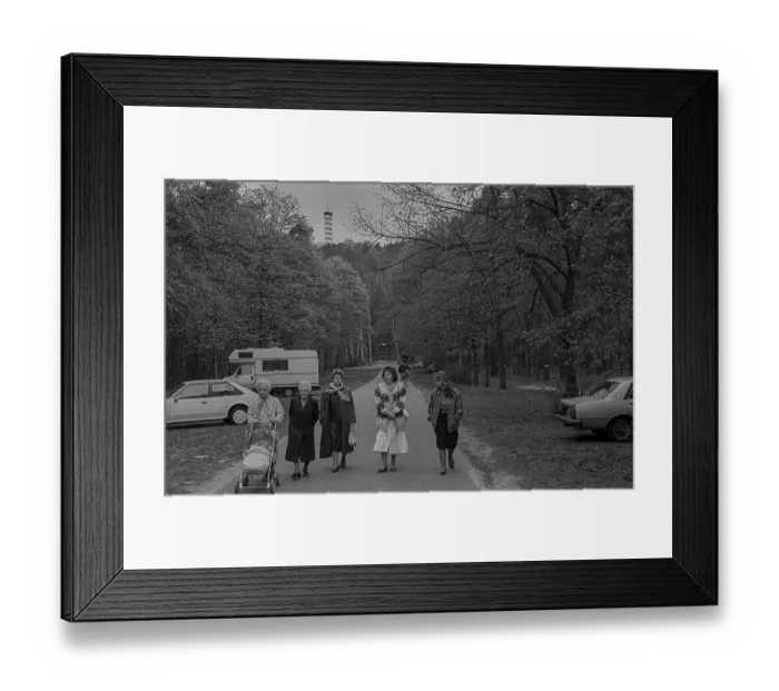 Framed Print : GDR, Berlin, 14.04.1990, in the Mueggelberge
