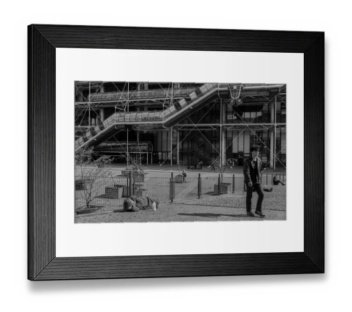 Framed Print : France, Paris, 23.03.1990, Centre Pompidou, Europe Framed Print : France, Paris, 23.03.1990, Centre Pompidou, Europe