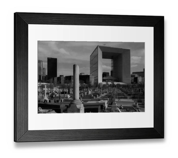 Framed Print : France, Paris, 23.03.1990, satellite town La Defense
