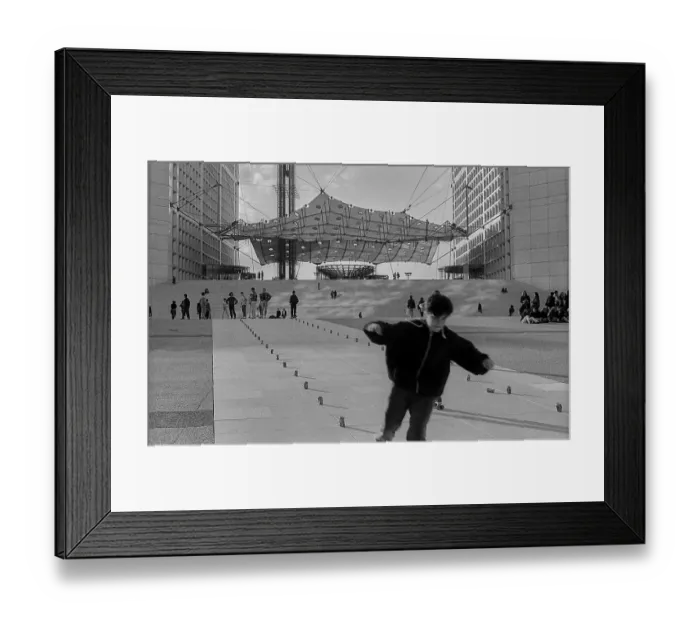 Framed Print : France, Paris, 23.03.1990, satellite city La Defense