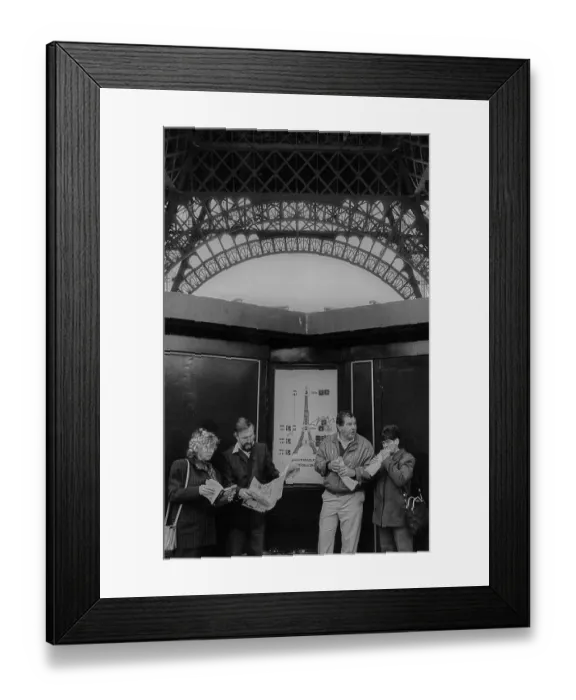 Framed Print : France, Paris, 24.03.1990, at the Eiffel Tower