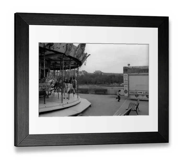 Framed Print : France, Paris, 24.03.1990, carousel
