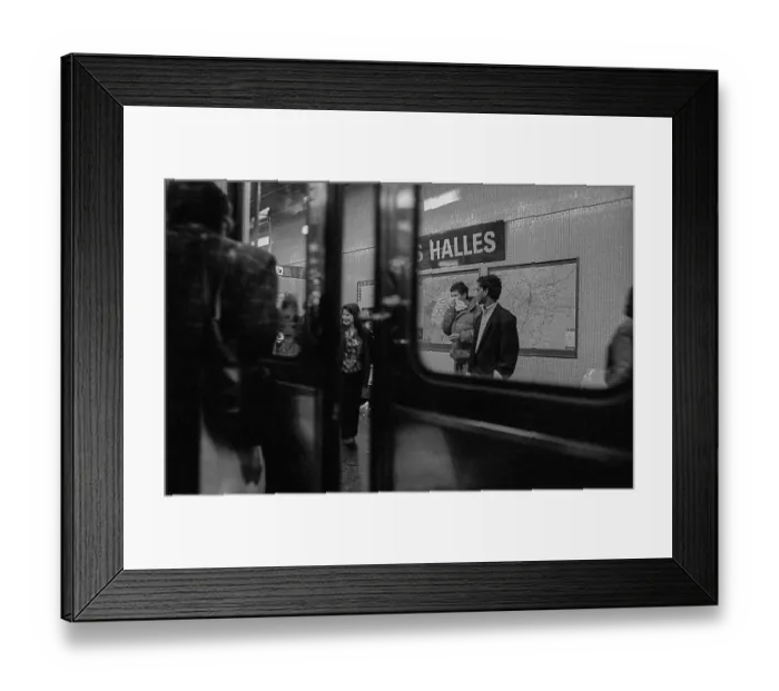 Framed Print : France, Paris, 24.03.1990, Metro station Les Halles