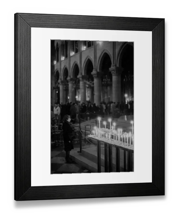 Framed Print : France, Paris, 24.03.1990, Mass in the Church of Notre-Dame Framed Print : France, Paris, 24.03.1990, Mass in the Church of Notre-Dame