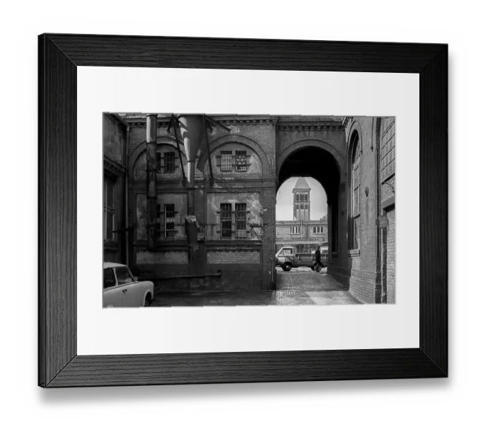Framed Print : Germany, Berlin, 01.06.1991, Pfefferberg property (commercial property in GDR times)