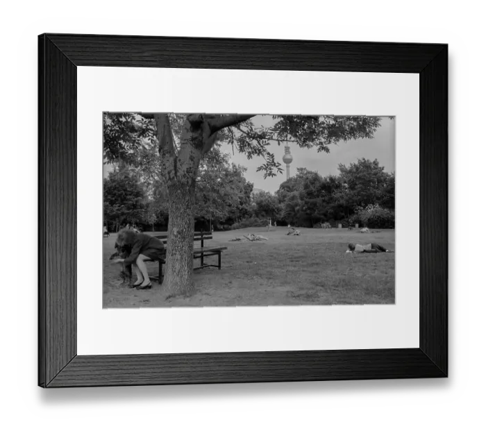 Framed Print : Germany, Berlin, 18.06.1991, Monbijou Park