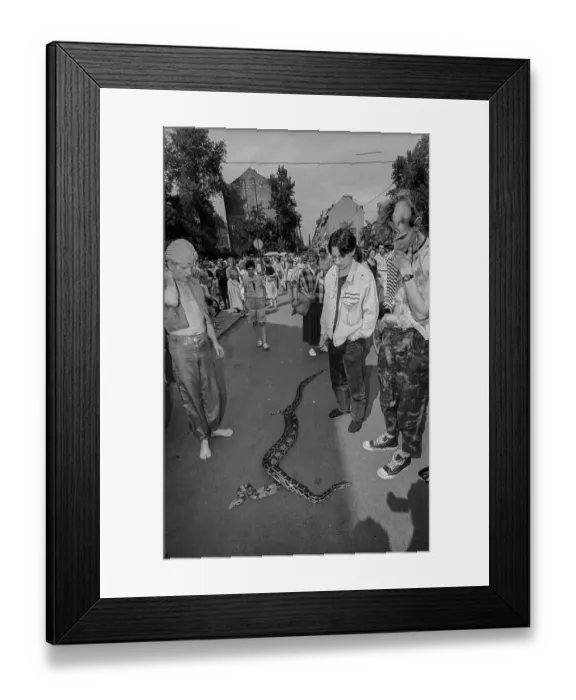 Framed Print : Germany, Dresden, 22.06.1991, City Festival of the Colourful Republic of Neustadt (Dresden) Framed Print : Germany, Dresden, 22.06.1991, City Festival of the Colourful Republic of Neustadt (Dresden)