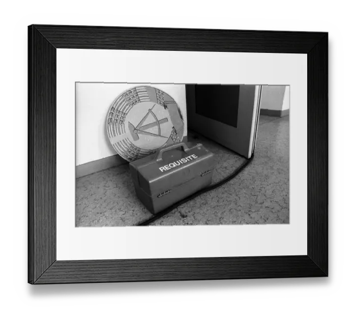 Framed Print : Germany, Berlin, 23 June 1991, Lichtenberg District Court (right next to the Stasi headquarters in Normannenstrasse)