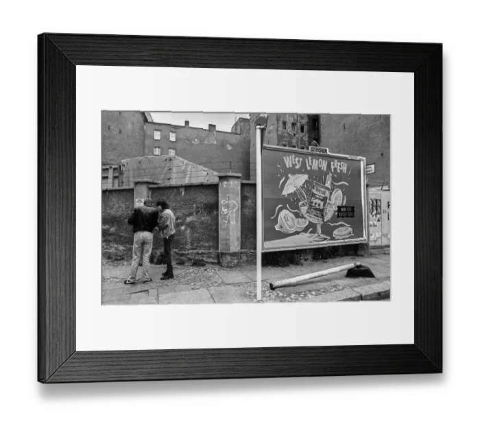 Framed Print : Germany, Berlin, 28 June 1991, advertising poster