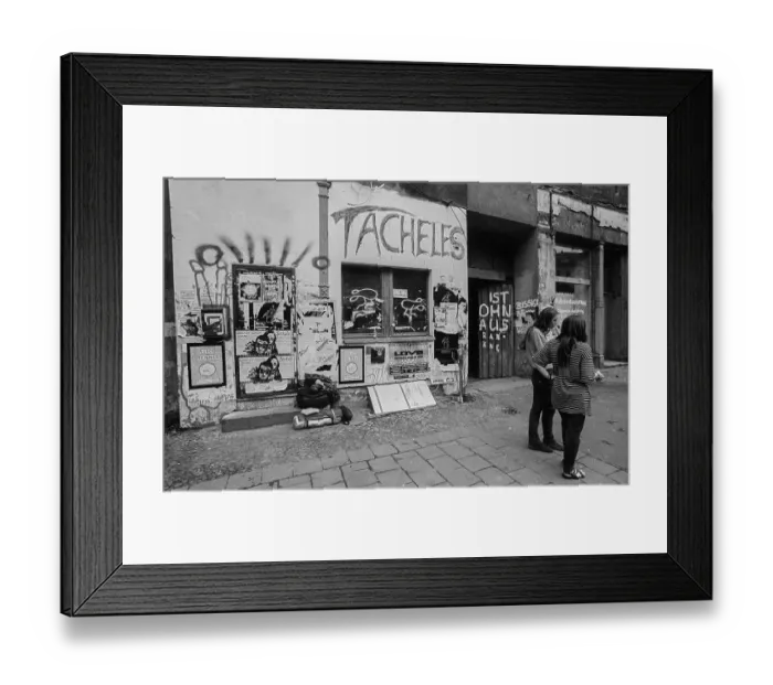 Framed Print : Germany, Berlin, 28.06.1991, entrance to the Tacheles in Oranienburger Strasse