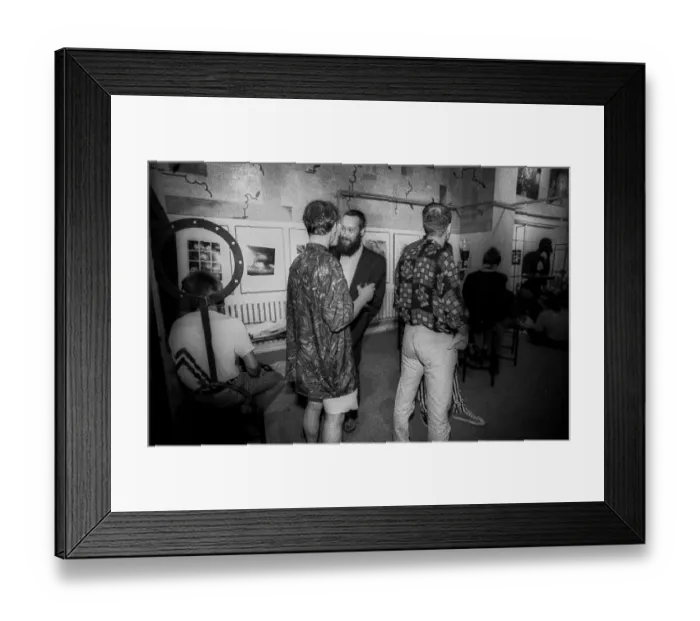Framed Print : Germany, Berlin, 06.07.1991, trendy pub Silberstein in Oranienburger Strasse
