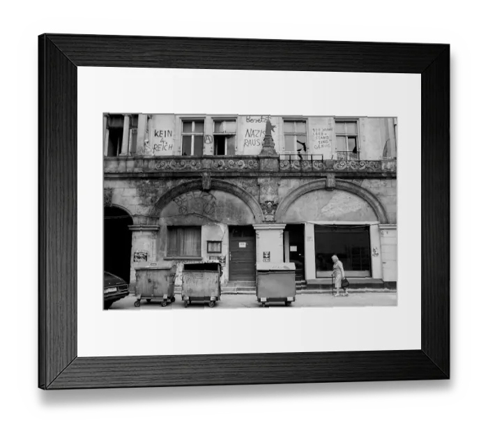 Framed Print : Germany, Berlin, 26 June 1991, squatted house