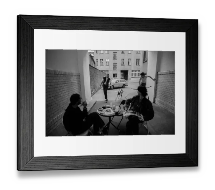 Framed Print : Germany, Berlin, 26 June 1991, in front of the Sophienclub Framed Print : Germany, Berlin, 26 June 1991, in front of the Sophienclub