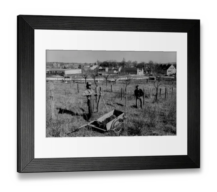 Framed Print : Germany, Werder, 29 / 03 / 1991, garden worker in Werder Framed Print : Germany, Werder, 29 / 03 / 1991, garden worker in Werder