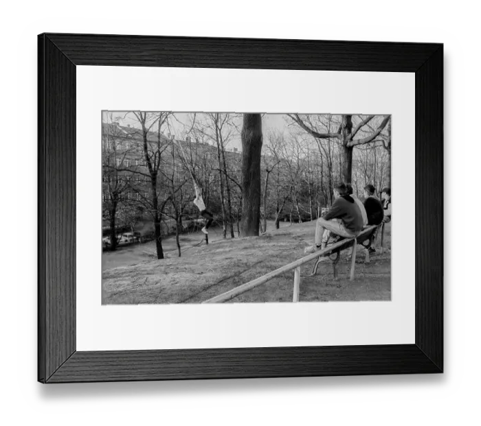 Framed Print : Germany, Berlin, 15.04.1991, swing