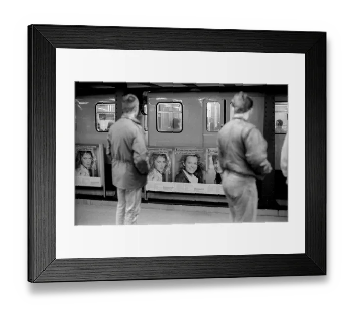 Framed Print : Germany, Berlin, 04.05.1991, Advertising for part-time work