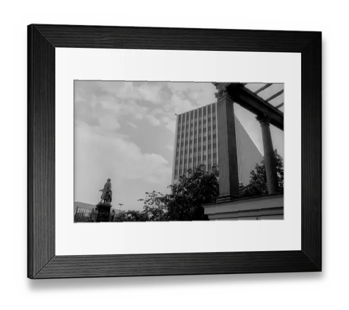 Framed Print : Germany, Berlin, 18 May 1991, Colonnades Kronprinzenpalais