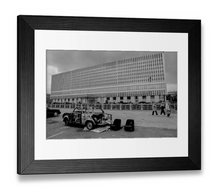 Framed Print : Germany, Berlin, 18 May 1991, Marx-Engels-Platz