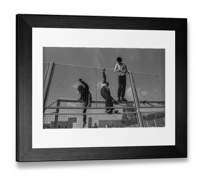 Framed Print : Germany, Berlin, 22 May 1991, young people in Marzahn