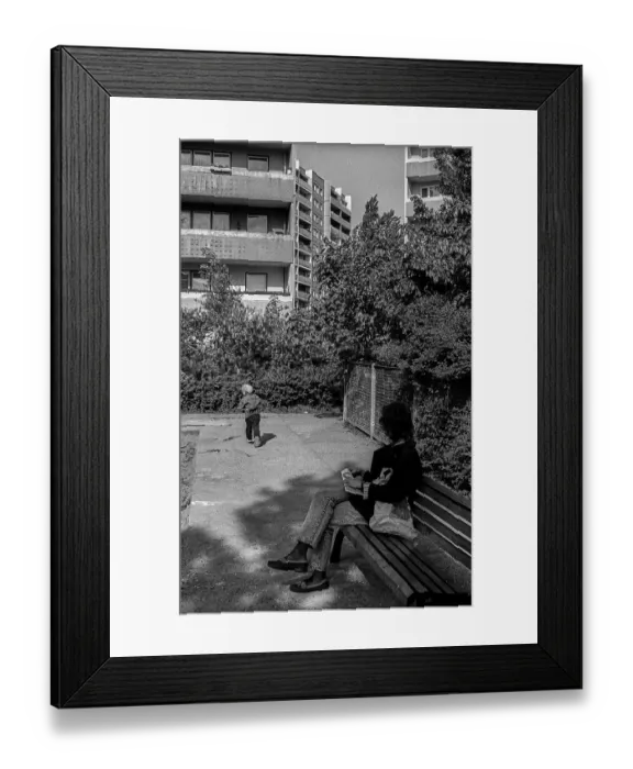 Framed Print : Germany, Berlin, 22 May 1991, park in the Marzahn development area Framed Print : Germany, Berlin, 22 May 1991, park in the Marzahn development area