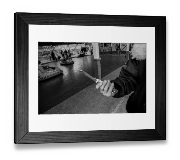 Framed Print : Germany, Berlin, 22 May 1991, youth with folding knife