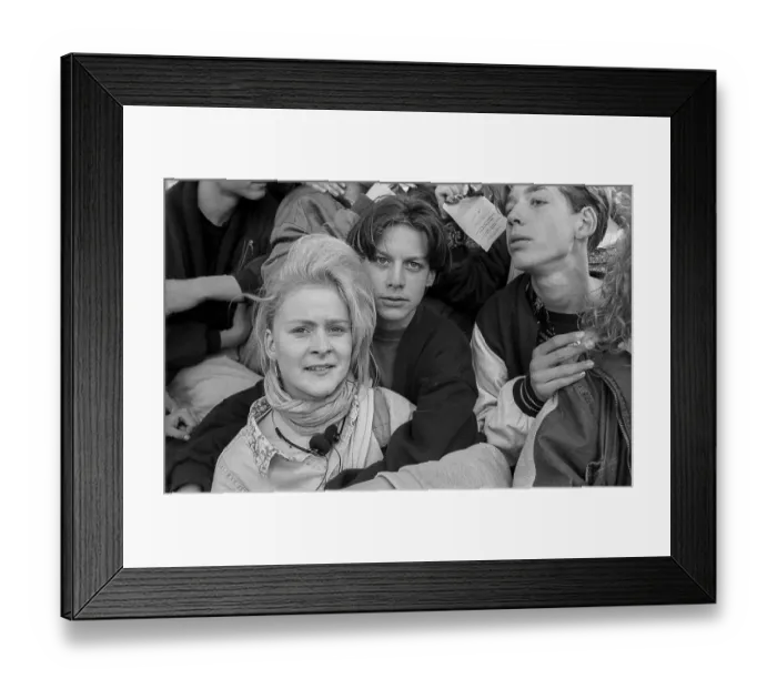 Framed Print : Germany, Berlin, 22 May 1991, Young people Framed Print : Germany, Berlin, 22 May 1991, Young people