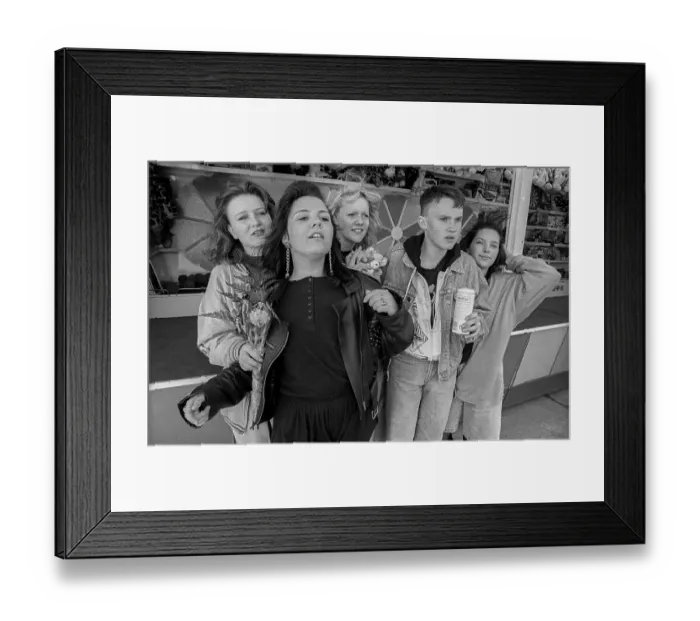Framed Print : Germany, Berlin, 22 May 1991, Young people Framed Print : Germany, Berlin, 22 May 1991, Young people