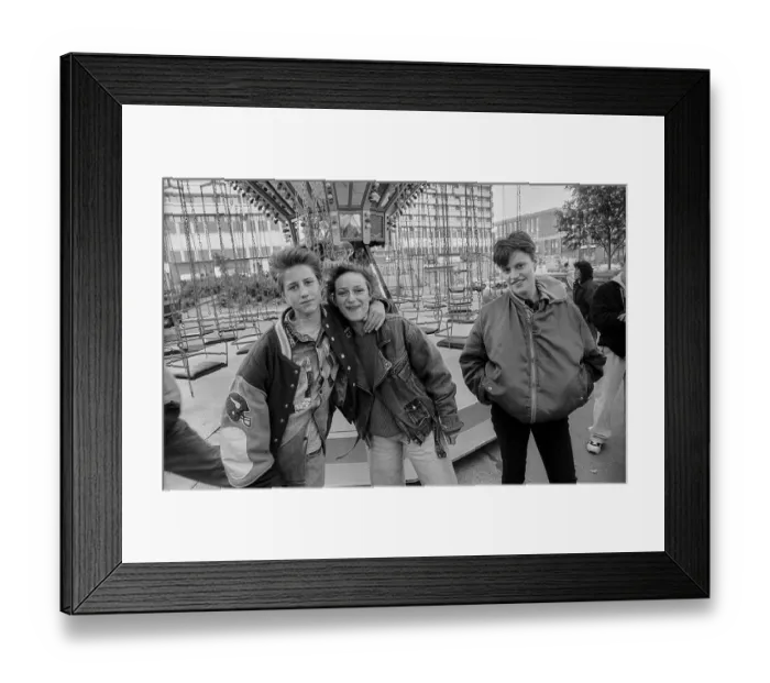 Framed Print : Germany, Berlin, 22 May 1991, Young people Framed Print : Germany, Berlin, 22 May 1991, Young people
