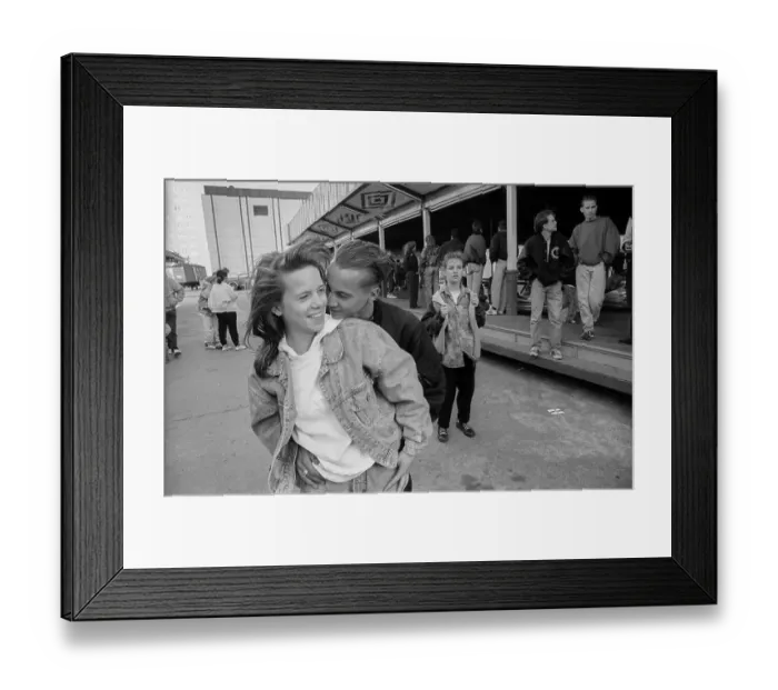 Framed Print : Germany, Berlin, 22 May 1991, Young people