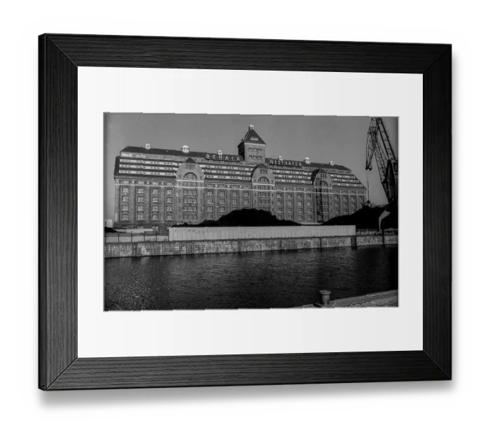 Framed Print : Germany, Berlin, 2.2.1991, Westhafen