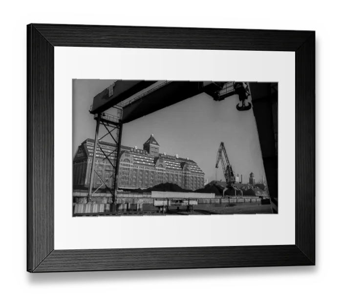 Framed Print : Germany, Berlin, 2.2.1991, Westhafen