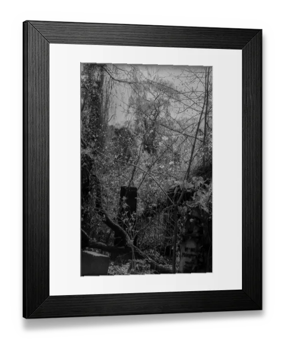 Framed Print : GDR, Berlin, 27.04.1987, Jewish cemetery Weissensee