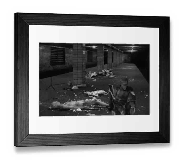 Framed Print : GDR, Berlin, 17.6.1990, Oranienburger Strasse S-Bahn station Framed Print : GDR, Berlin, 17.6.1990, Oranienburger Strasse S-Bahn station