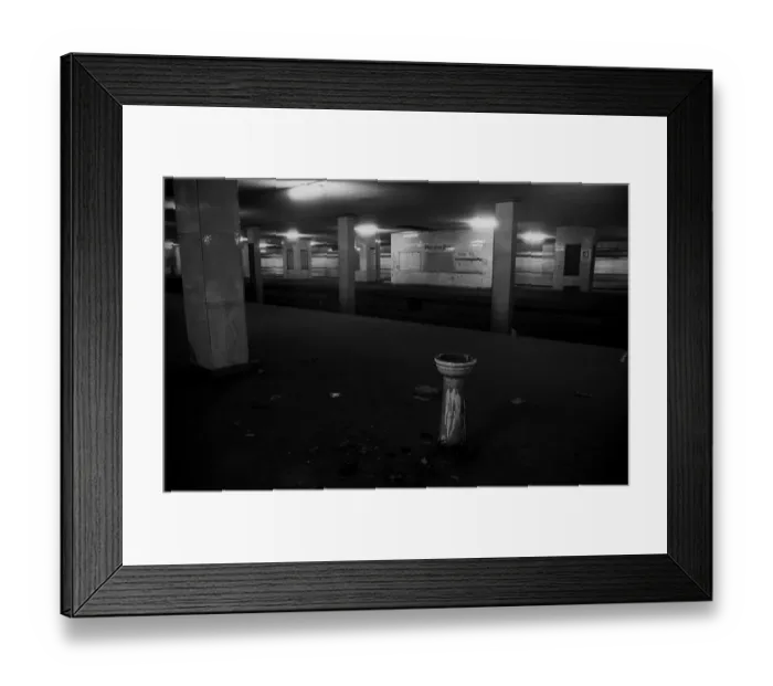 Framed Print : GDR, Berlin, 17 June 1990, Potsdamer Platz S-Bahn station