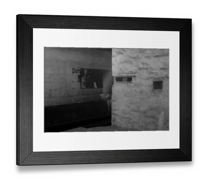 Framed Print : GDR, Berlin, 17 June 1990, Potsdamer Platz S-Bahn station