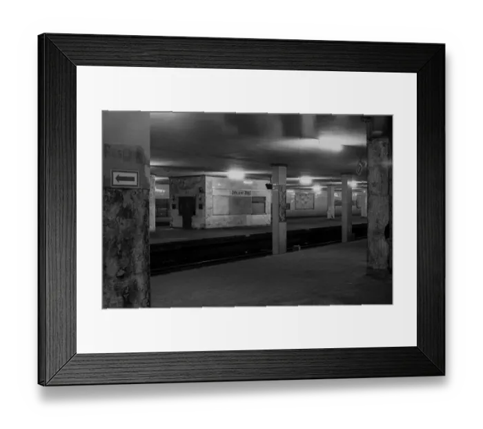 Framed Print : GDR, Berlin, 17 June 1990, Potsdamer Platz S-Bahn station