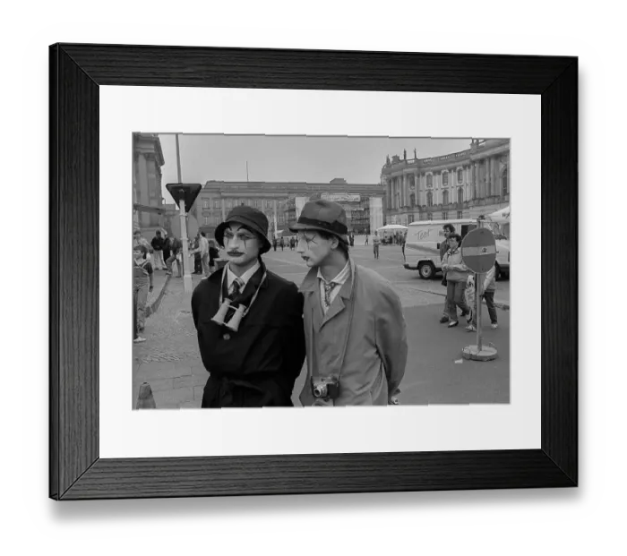 Framed Print : GDR, Berlin, 30.04.1990, spring festival on Bebelplatz