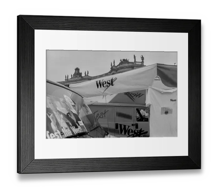 Framed Print : GDR, Berlin, 30.04.1990, Spring Festival on Bebelplatz