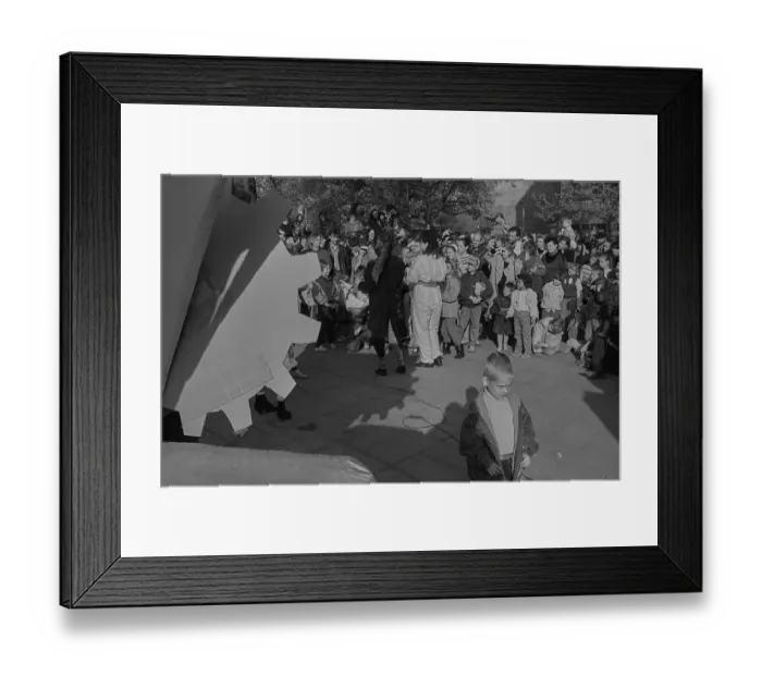 Framed Print : GDR, Berlin, 30.04.1990, 1st Walpurgis Night on Kollwitzplatz
