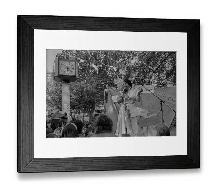 Framed Print : GDR, Berlin, 30 April 1990, 1st Walpurgis Night on Kollwitzplatz Framed Print : GDR, Berlin, 30 April 1990, 1st Walpurgis Night on Kollwitzplatz