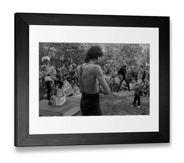 Framed Print : GDR, Berlin, 30.04.1990, 1st Walpurgis Night on Kollwitzplatz Framed Print : GDR, Berlin, 30.04.1990, 1st Walpurgis Night on Kollwitzplatz