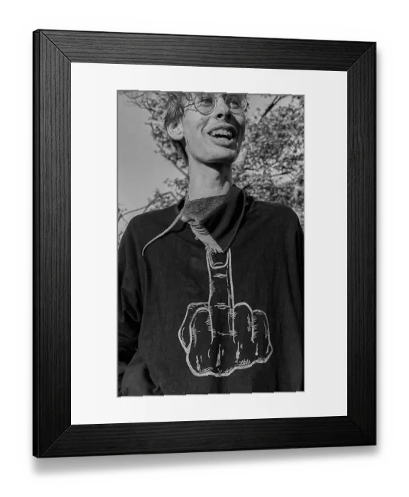 Framed Print : GDR, Berlin, 30.04.1990, May Day celebration on Kollwitzplatz