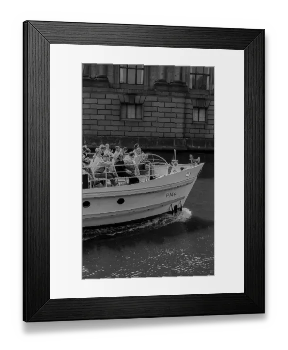 Framed Print : GDR, Berlin, 22.5.1990, Passenger ship