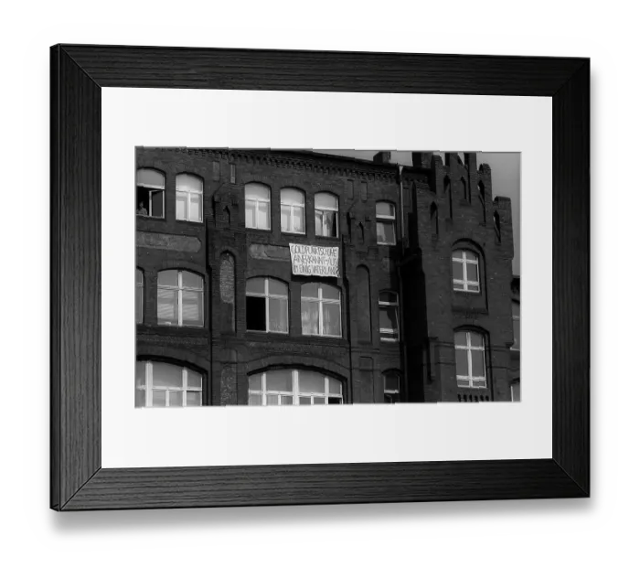 Framed Print : GDR, Berlin, 01.06.1990, protest banner Framed Print : GDR, Berlin, 01.06.1990, protest banner