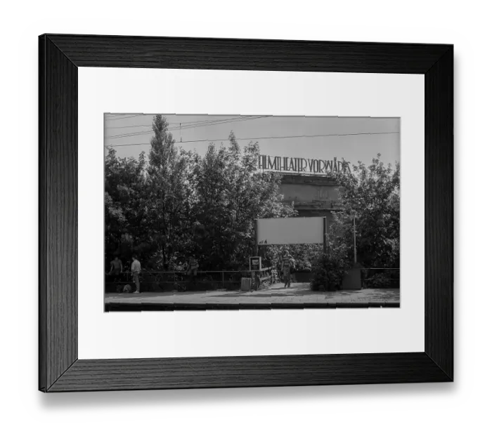 Framed Print : GDR, Berlin, 01.06.1990, cinema Vorwaerts Framed Print : GDR, Berlin, 01.06.1990, cinema Vorwaerts
