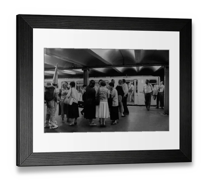 Framed Print : GDR, Berlin, 29.06.1990, Vernissage of the Umweltgalerie